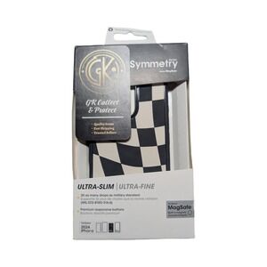 O8-N OtterBox iPhone 16 Pro Symmetry Series Case - Wavy Charcoal Checkers